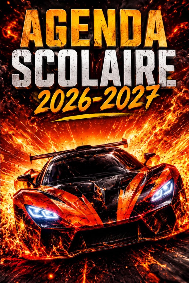 SnelShoppen - Agenda Scolaire 2026/2027 A5 - Planificateur Quotidien voor Jongens - Thema Voiture - Efficiënt Tijdbeheer - Doelgericht Studeren - Idea