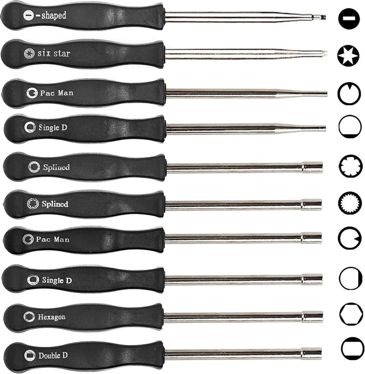 SnelShoppen - 10-delige Carburetor Tuning Tool Set - 2 Cycle Motoren, Kleine Schroevendraaierset voor Carburetor Afstelling, Geschikt voor Tuinmachine