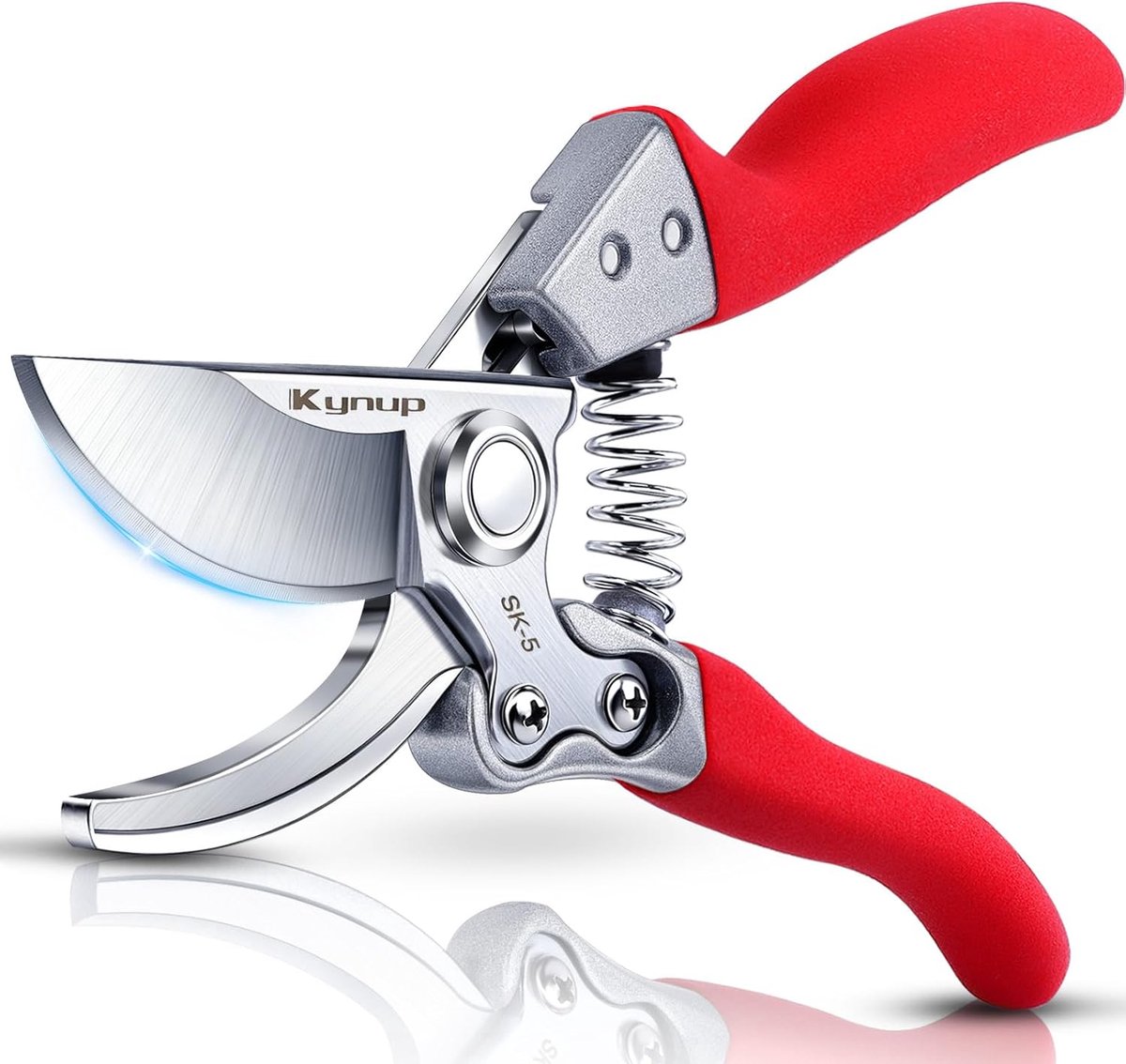 SnelShoppen - Professionele Snoeischaar & Secateurs, Ergonomische Tuinschaar met Scherpe SK-5 Stalen Bladen, Antislip Handvat, Tuin Gereedschap voor P