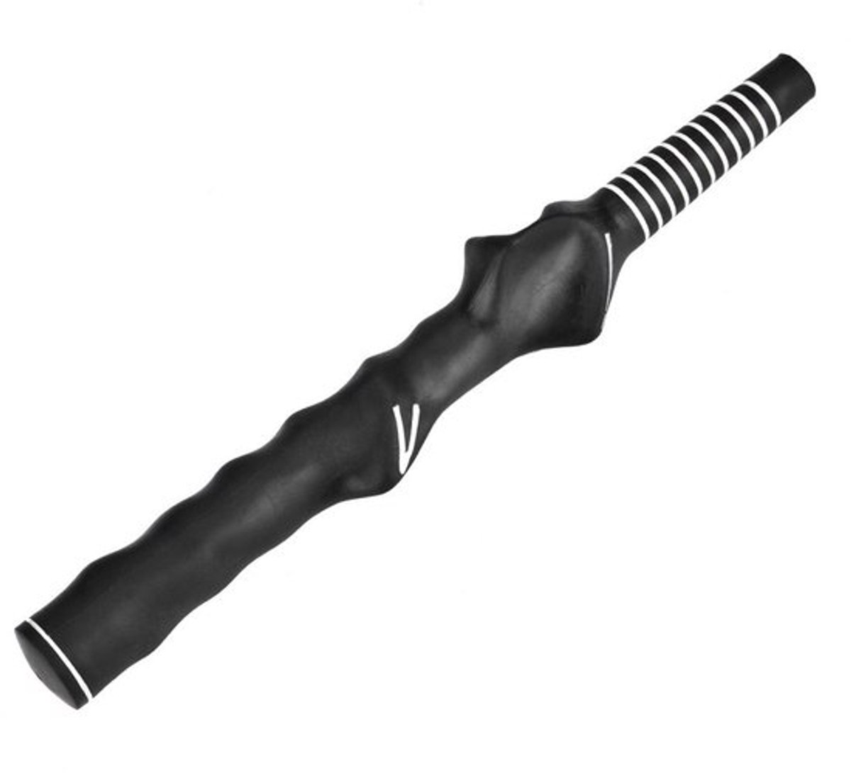 Golfgreeptrainer - Rubbergreep - Hulp bij handpositie - Ergonomisch ontwerp - Zwart - Verhoogt nauwkeurigheid - Golfhandvat
