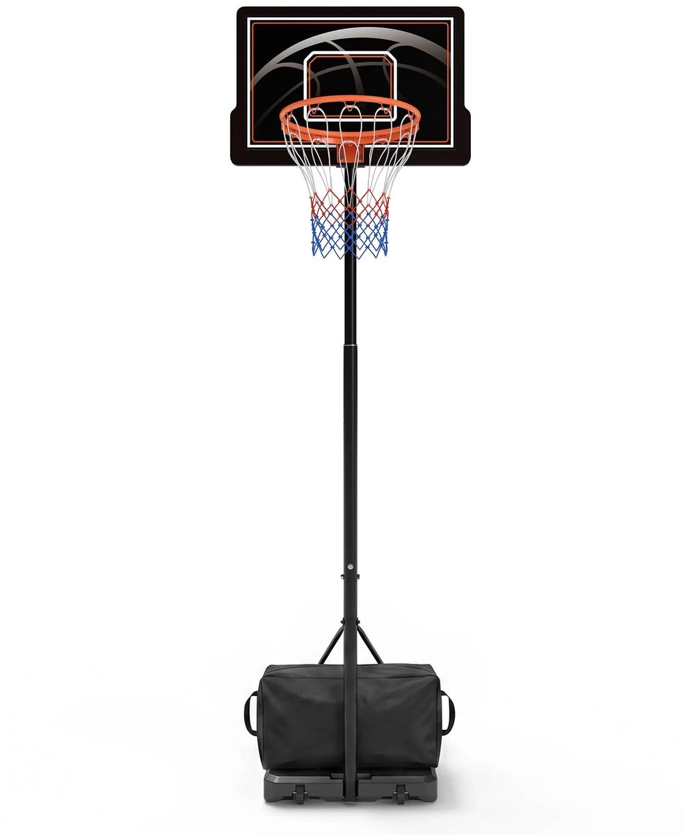 DayeLabel Basketbalpaal - Basketbalring- Kinderen - Verstelbaar in hoogte - 130 tot 215 cm - Voor binnen en buiten - Met wieltjes