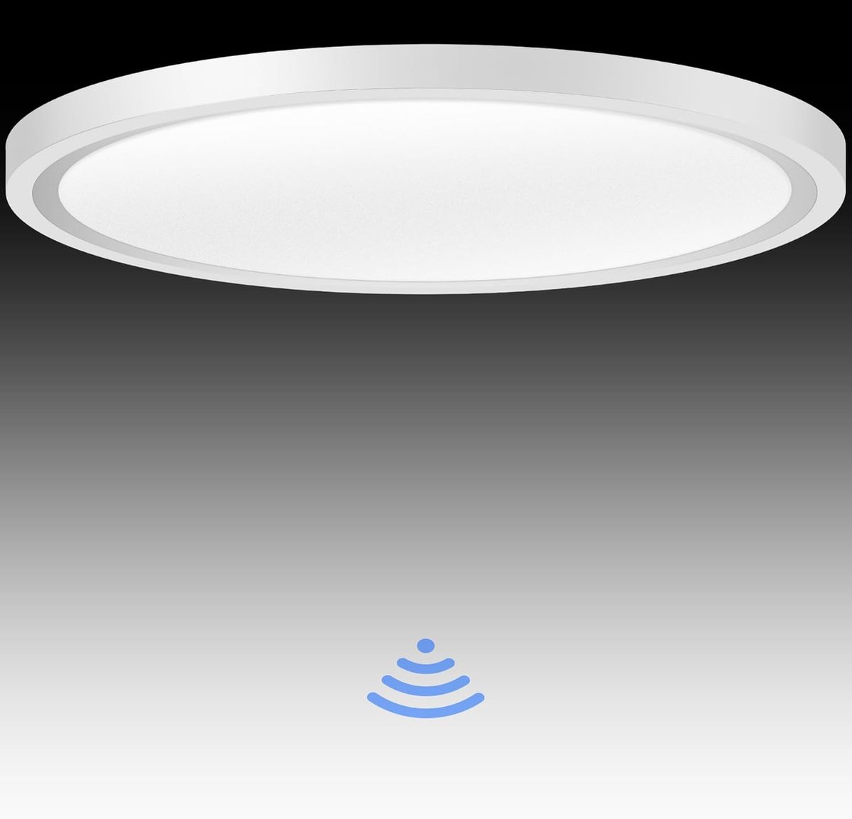 SnelShoppen - Indoor Motion Sensor Light - LED Plafondlamp met Radar Sensor - Ultra-Dunne Lamp voor Corridor, Trappenhuis en Keuken - Neutraal Wit 400