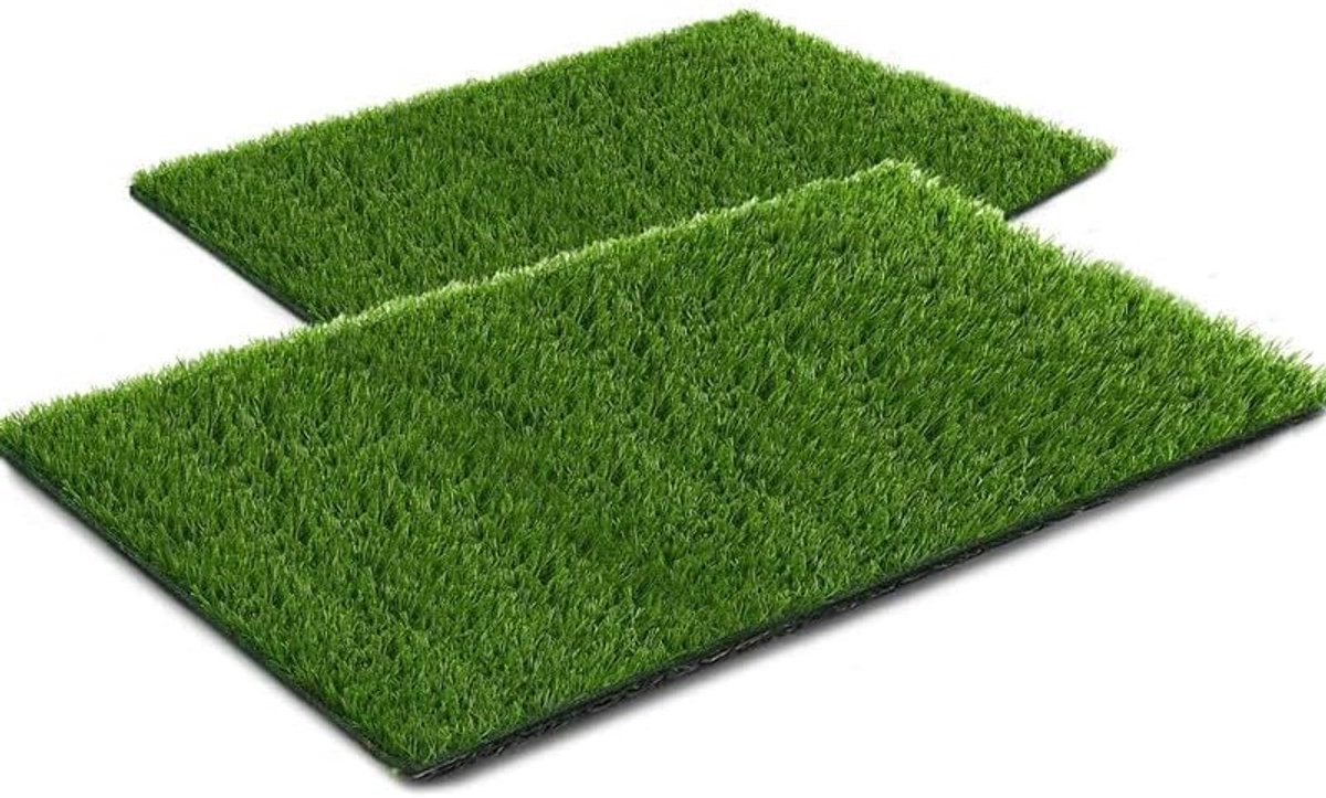 SnelShoppen - Kunstgras Hondentoilet 50 x 63 cm - Herbruikbaar Kunstgras voor Puppy Training - Ideaal voor Binnen en Buiten - Realistische Kleur en Sn