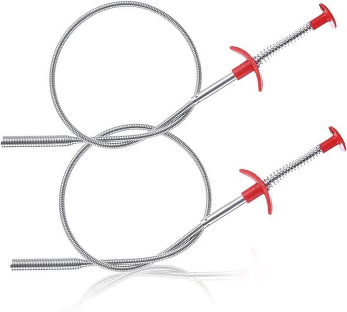 Telescopische klauwgrijper - Set van 2 stuks - 60 cm lang - Flexibel en krachtig - Voor verstopte gootstenen en wastafels