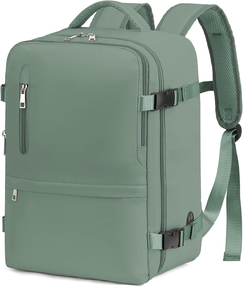 SnelShoppen - Handbagage Rugzak 40x20x25 cm, Waterdichte Onderzit Bagage, Reistas voor Vrouwen en Mannen, Ideaal voor Ryanair & Wizz Air, Casual Dagru