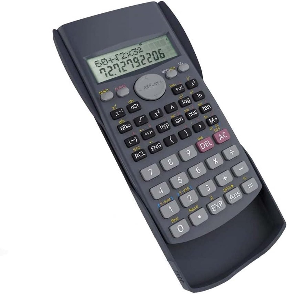 SnelShoppen - Wetenschappelijke Calculator, 12 Digit, 240 Functies, Dubbel-Lijn Display, Compact Formaat 158 x 84 x 16 mm, Ideaal voor Studenten, Scho