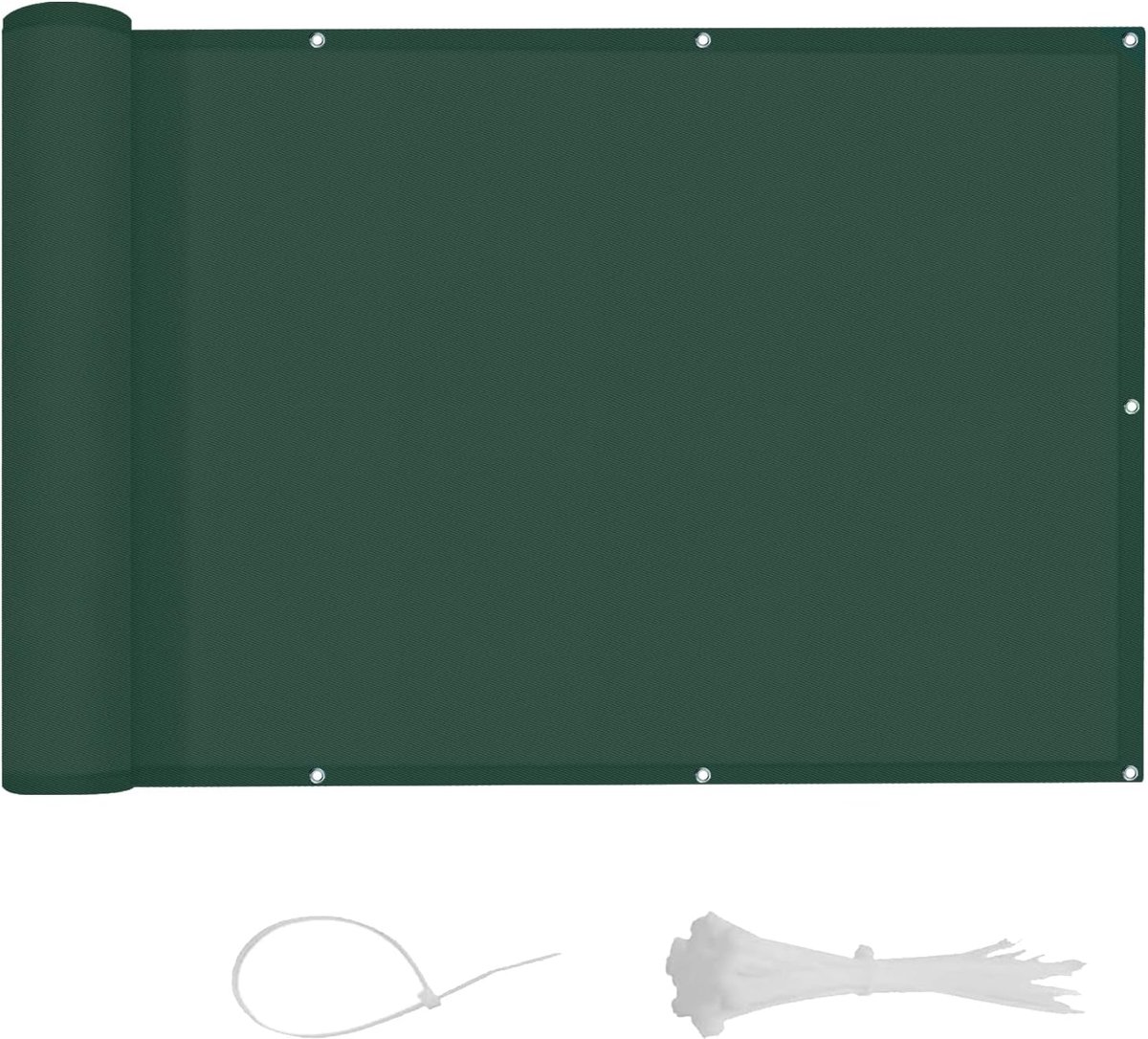 SnelShoppen - LOVE STORY Balkon Privacy Screen 100x200 cm - Waterdichte Privacy Scherm, UV Bescherming, Tuin & Balkon Decoratie, Groen, Weerbestendig,