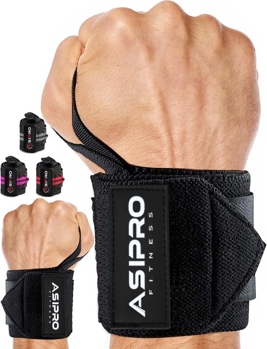 Thijox - Wrist Wraps Fitness 18 Inch Polsband voor Zwaar Gewichtheffen, Boksen, en Trainingen voor Mannen en Vrouwen van Rekbaar Katoen