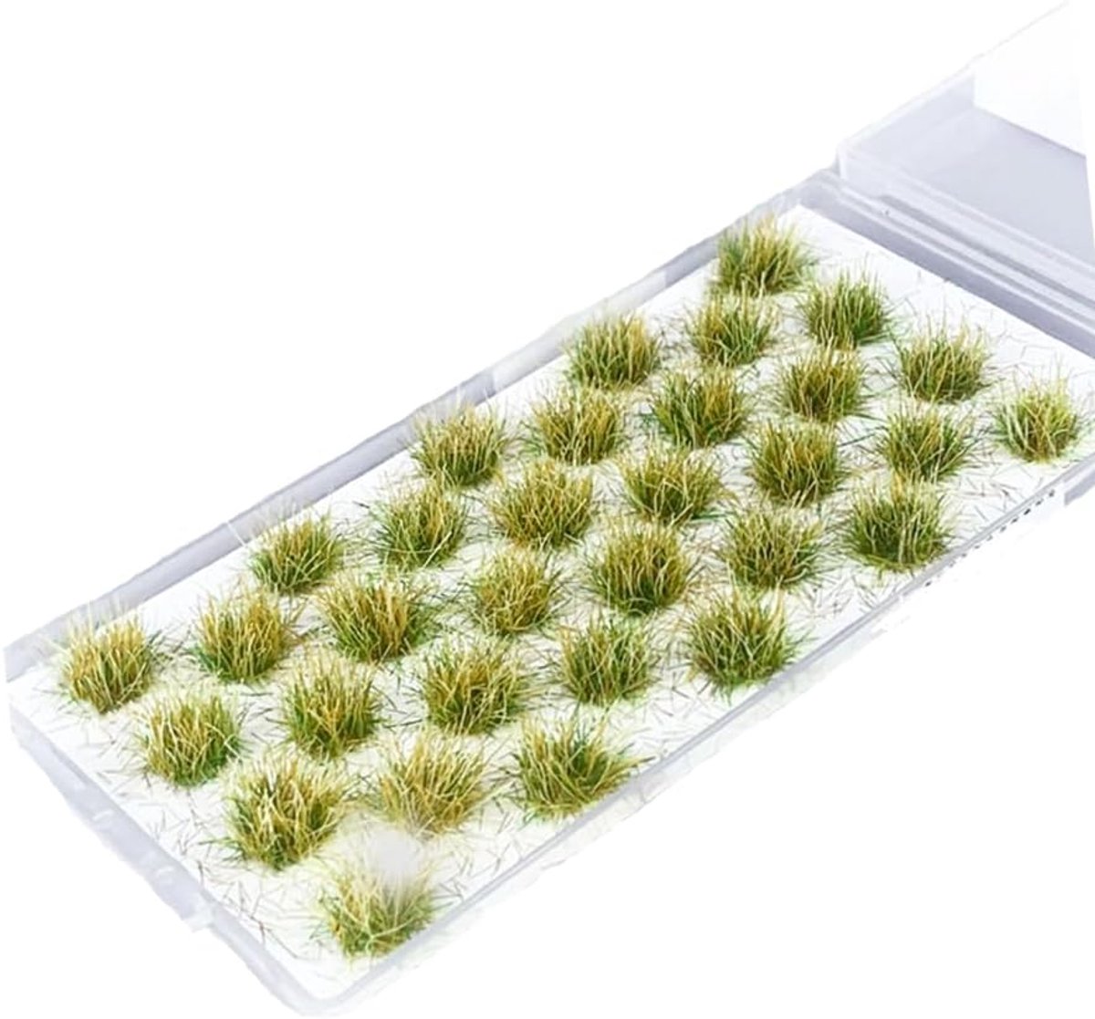 SnelShoppen - 32 PCS Miniatuur Gras Tufts voor Modelbouw - Realistische Kunstgras Groves Terrain Decoratie - Duurzaam en Niet-Toxisch - Perfect voor S