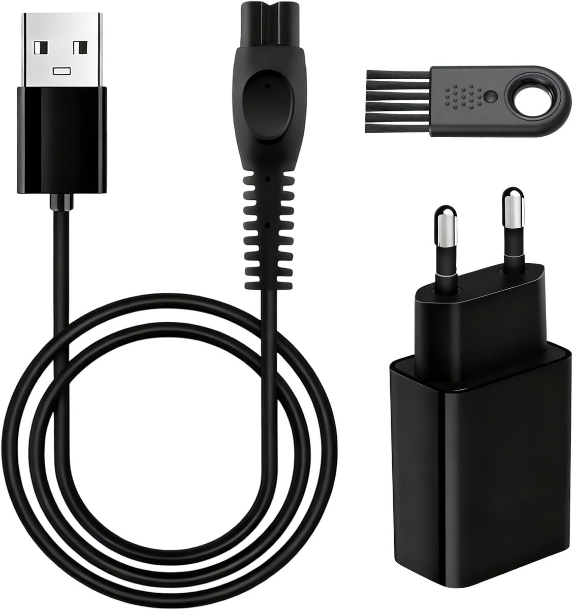 SnelShoppen - 5V Oplader Adapter Voor Scheerapparaten en Haarkappers - Geschikt Voor Diverse Modellen - AC 100-240V Ingang - DC 5V 1000mA Uitgang