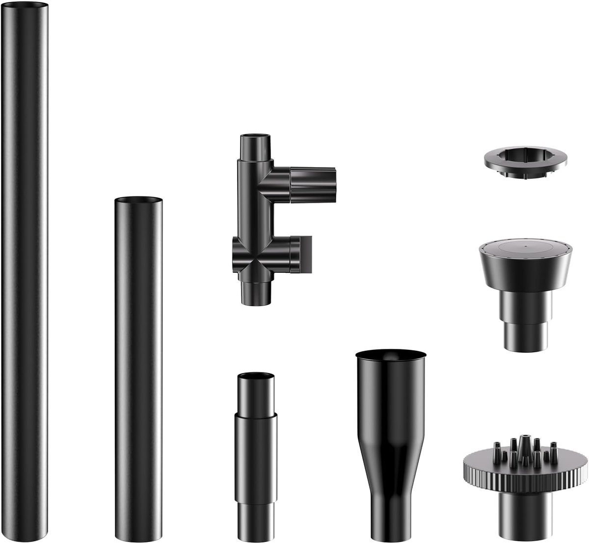 SnelShoppen - Fonteinpomp Sprinkler Set met 4 Spray Patronen - Vervangbare Sprayers van Plastic - Geschikt voor Zonnefonteinen, Tuinvijvers en Buitend