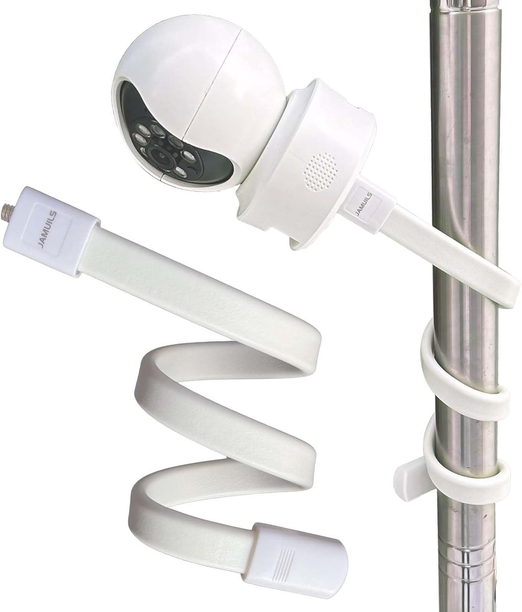 SnelShoppen - Flexibele Twist Video Baby Monitor Houder met Universele Bevestiging, Compatibel met Diverse Beveiligingscamera's, Ideaal voor Thuisgebr