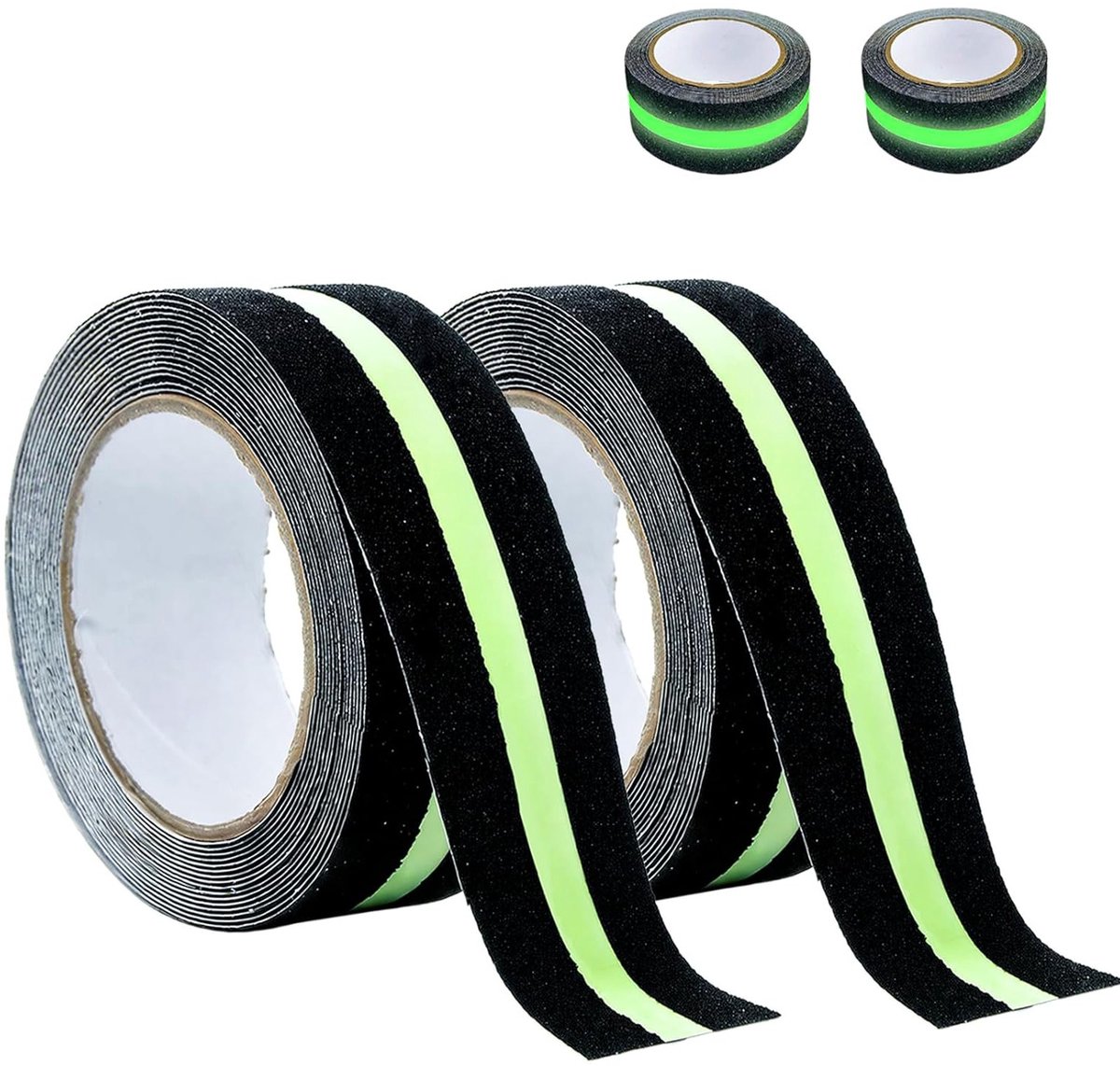 Zelfklevende antislip tape - 2 rollen van 50 mm x 5 m - Ideaal voor trappen, ladders en gladde vloeren binnen en buiten