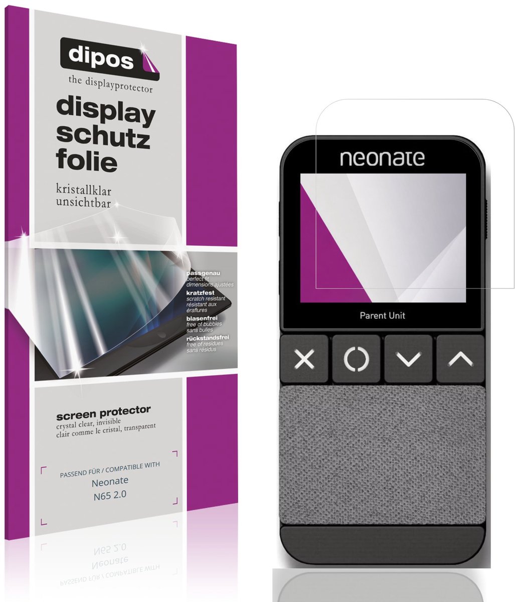 dipos – 4x Beschermfolie geschikt voor Neonate N65 2.0 | Krasbestendige & heldere Screenprotector Ultra-Thin