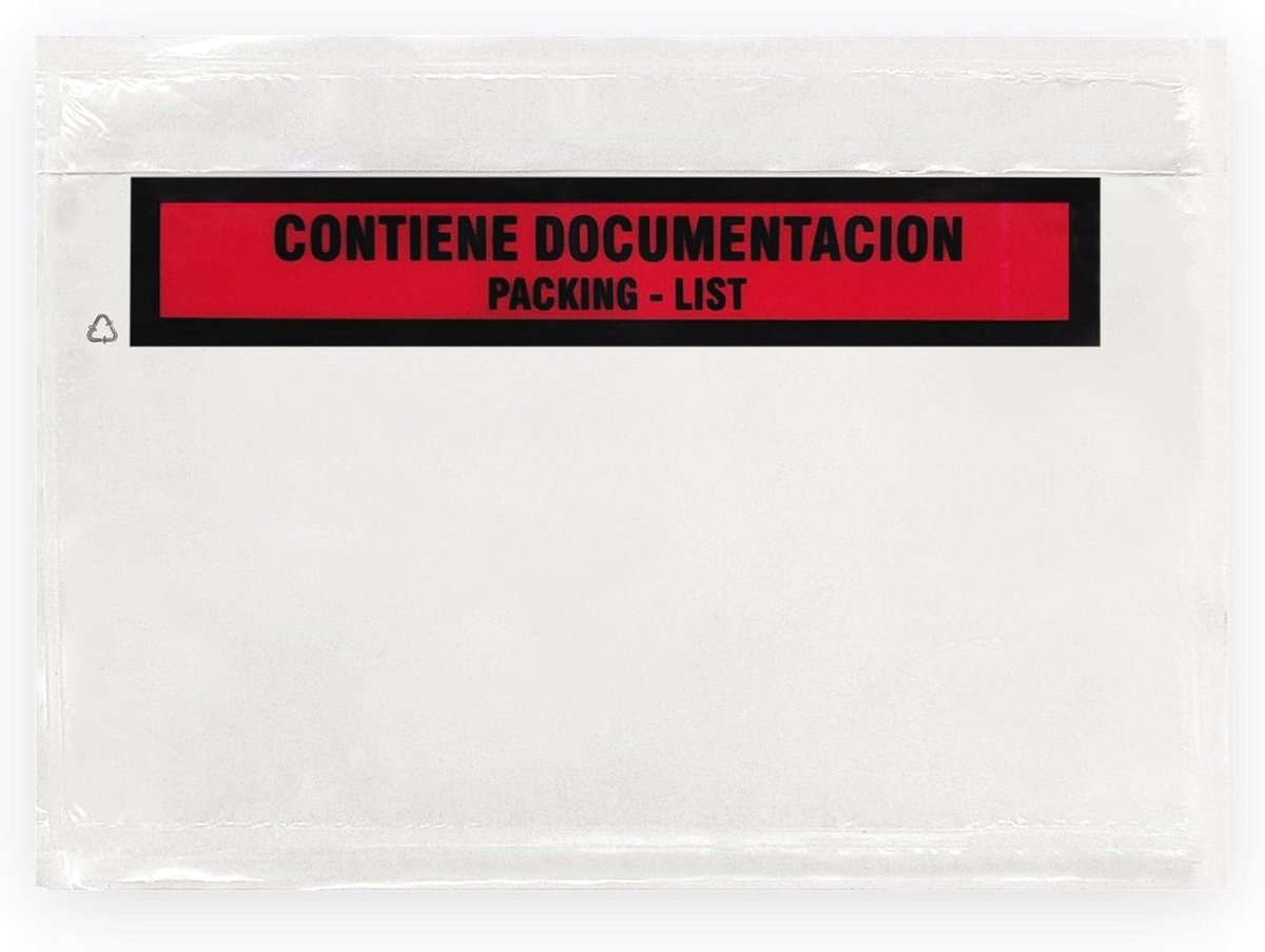 SnelShoppen - 100 Stuks Documentenzakken A6, Zelfklevend, Transparant, Robuust, Waterdicht, Voor Verzending en Archivering