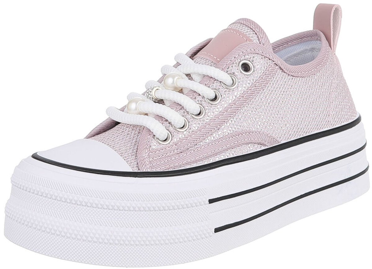 Sneaker - Platformzool en mesh - Dames Mt:39
