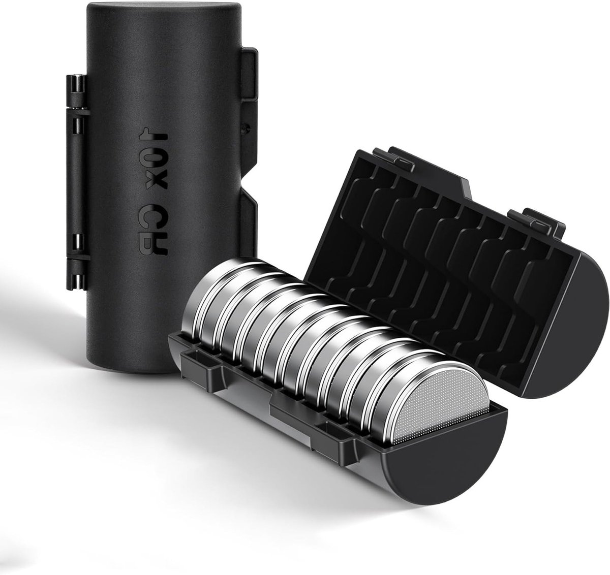 Opbergdoos voor 2 Coin Cell Batterijen - Geschikt voor CR2016, CR2025, CR2032 en Meer