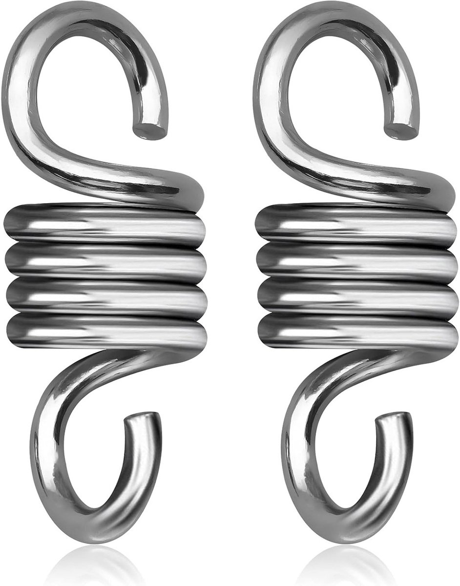 Heavy Duty Hangmat Haakset voor Binnen en Buiten - Ideaal voor Tuin, Swing en Hangstoel (2 STKS, Draagvermogen 500 kg)