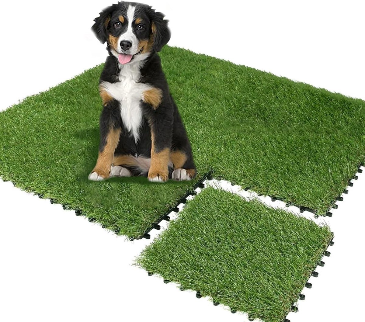 Weerbestendige kunstgras tegels voor balkon en patio, 30 x 30 cm, drainagefunctie, 9 stuks, 0.09 m², ideaal voor buitengebruik en decoratie