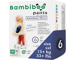 SnelShoppen - Wegwerpluiers maat 6 (XXL) - 15 stuks - Huidvriendelijke baby luiers met fijne bamboevezels - Perfect voor gevoelige babyhuid - Luiers v