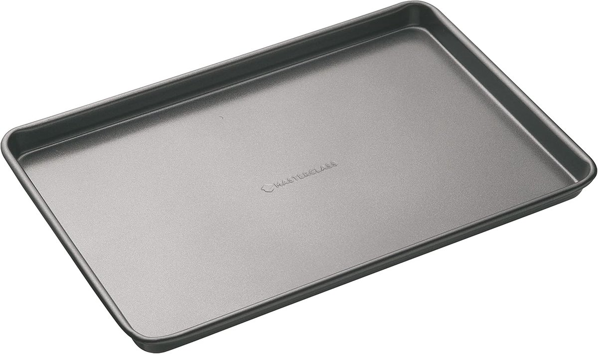SnelShoppen - Grote Bakplaat 39x27 cm - Non-Stick Carbon, Geschikt voor Oven tot 250°C, Duurzaam en Corrosiebestendig, Perfect voor Keuken en Bakken