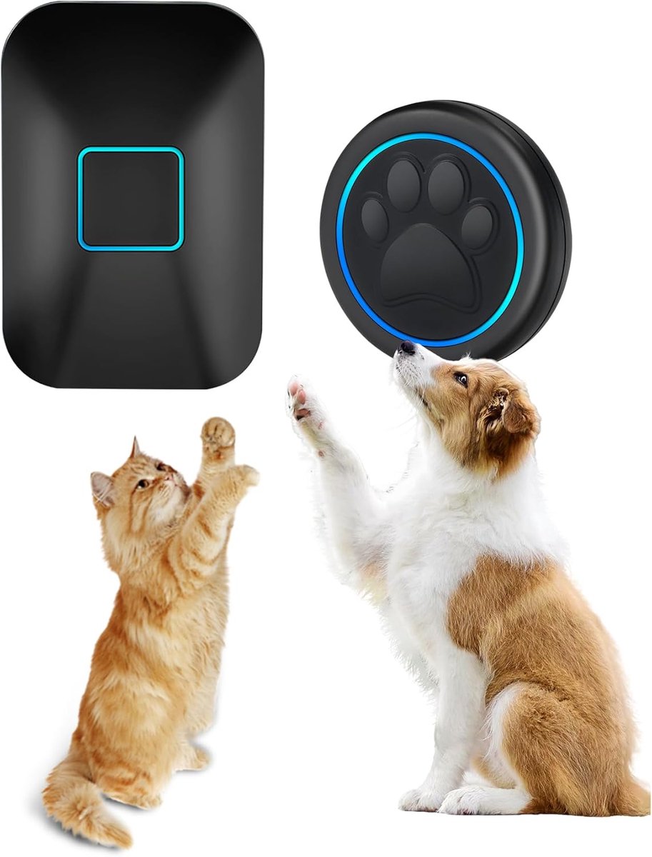SnelShoppen - Halo Paw Hondenbel voor Toilet Training - Draadloze LED Hondenbel voor Potty Training, Waterproof Dog Training Bell, Ideaal voor Puppy e
