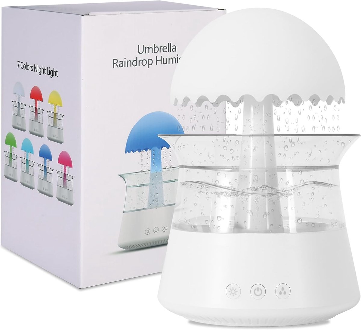 SnelShoppen - 450ml Luchtbevochtiger voor Kinderkamer en Slaapkamer, BPA Vrij, Automatische Uitschakeling, Eenvoudig Schoon te Maken, Compact Design,