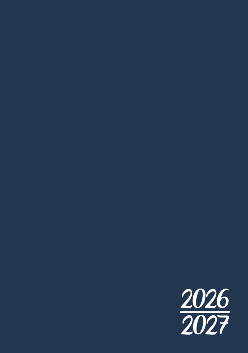 SnelShoppen - Agenda Scolaire 2026-2027 Bleu Nuit | Journalier | 12x17 cm | Voor Studenten | Collège en Lycée | Geschikt voor Jongens en Meisjes