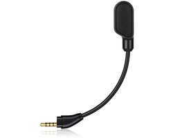 longziming -Vervangende 3,5 mm Headset Microfoon – Afneembare Gaming Microfoon met Ruisonderdrukking, LED Mute-Indicator en Flexibele Microfoonarm