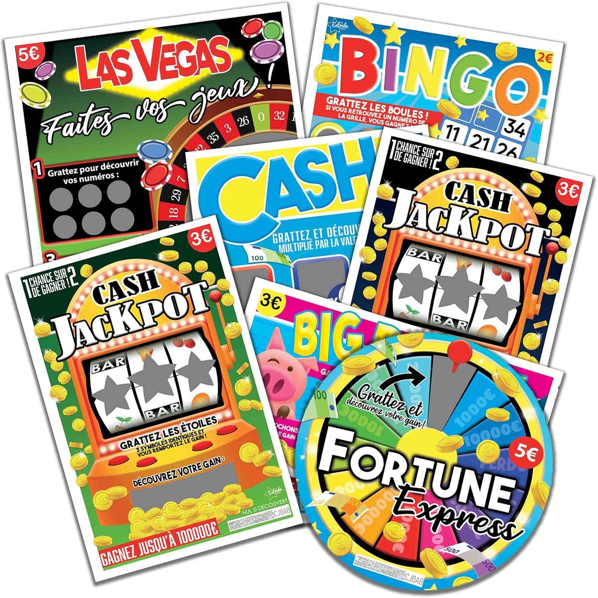 SnelShoppen - Set van 7 Scratch Cards - 'Baby is Coming Soon!' - Zwangerschapsaankondiging - Verrassingskaarten voor Grootouders, Ooms, Tantes - Origi