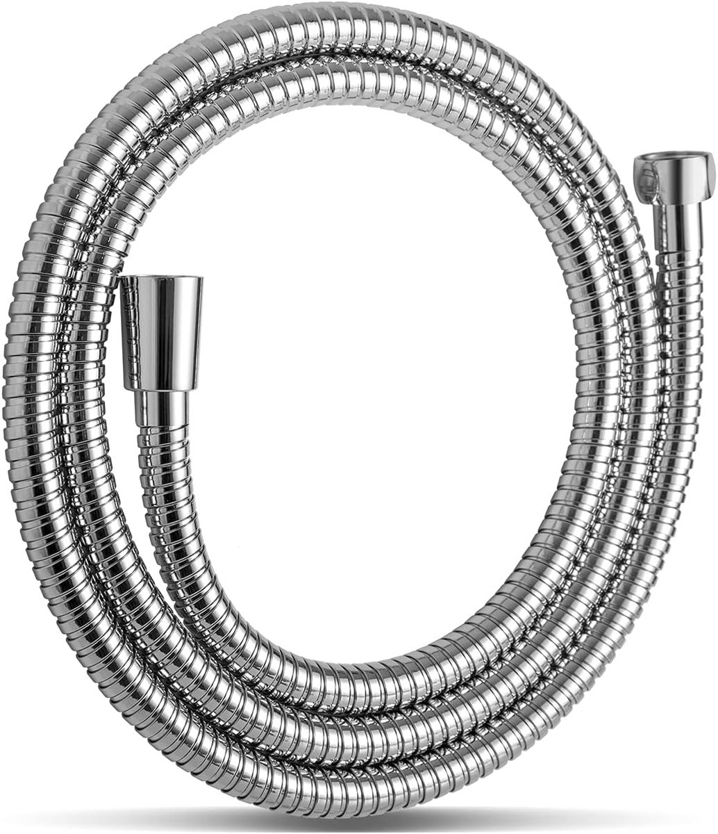SnelShoppen - 2 meter Douche Slang met Draai Bescherming, Roestvrij Staal, Hoge Druk Vervangingsslang, Chroom Geplateerd, Tangle-Free Douche Slang voo