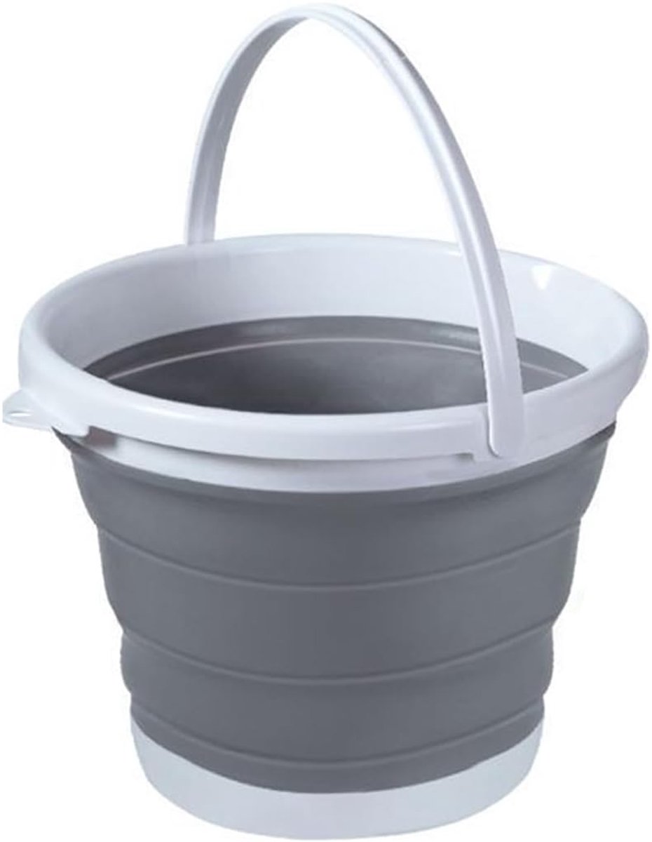 SnelShoppen - Vouwbare Siliconen Afwasemmer 3L - Ruimtebesparend, Handvatten, Ideaal voor Camping, Buiten, Vissen, Thuis, Auto - Duurzaam PP Materiaal