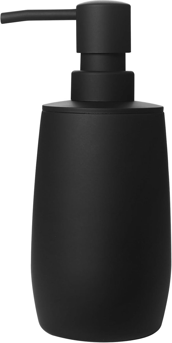 SnelShoppen - Zwarte Zeepdispenser voor Badkamer en Keuken – Navulbare Handzeep Dispenser, Modern Ontwerp, Reinigingspomp (Mat Zwart Elegant)