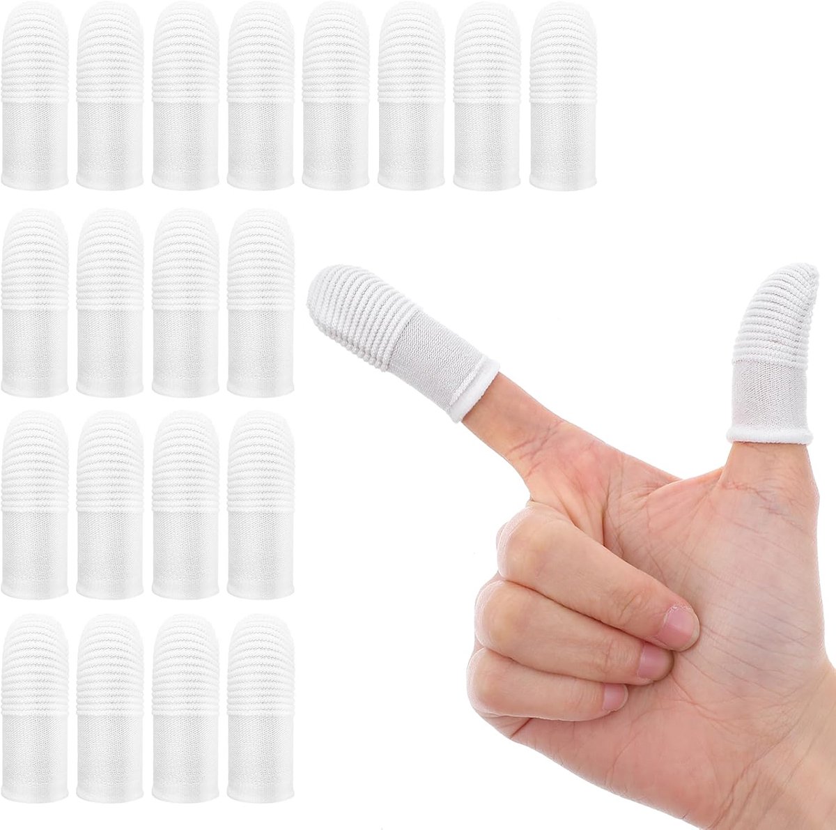 SnelShoppen - 20Pcs Dentaal Verzorgingsset voor Huisdieren - Vinger Tandenborstel & Mondreinigingsdoekjes - Zacht, Wasbaar, Verfrissende Adem, Vermind