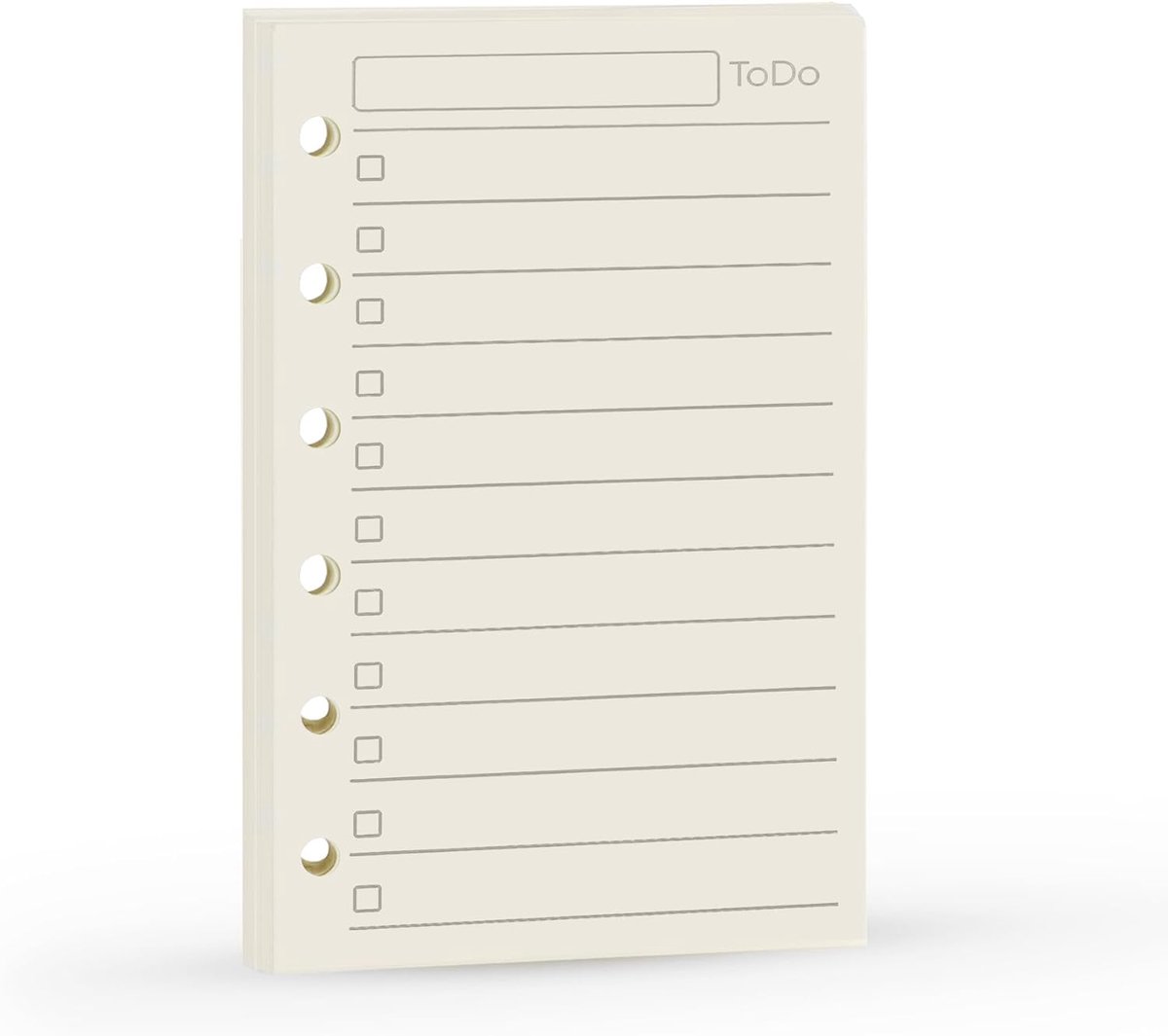 SnelShoppen - Planner Refill A7 Pocket Notebook 4.84 x 3.23'' - 100 GSM Papier, 90 Pagina's, Eenvoudig Ontwerp, Perfect voor Organiseren en To-Do Lijs