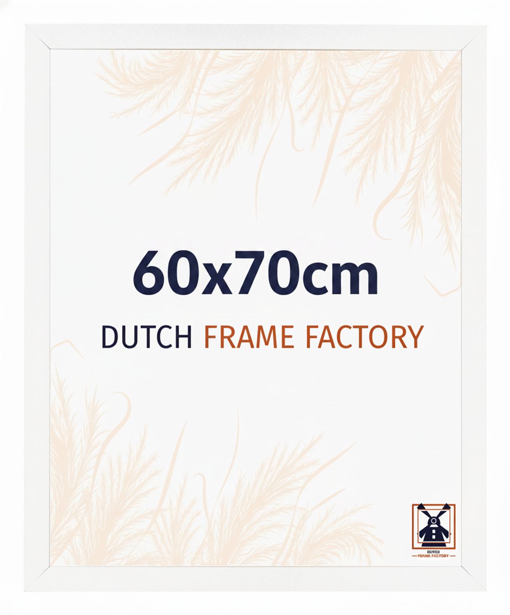 Fotolijst 60x70 cm - MDF - Wit Mat - Benno
