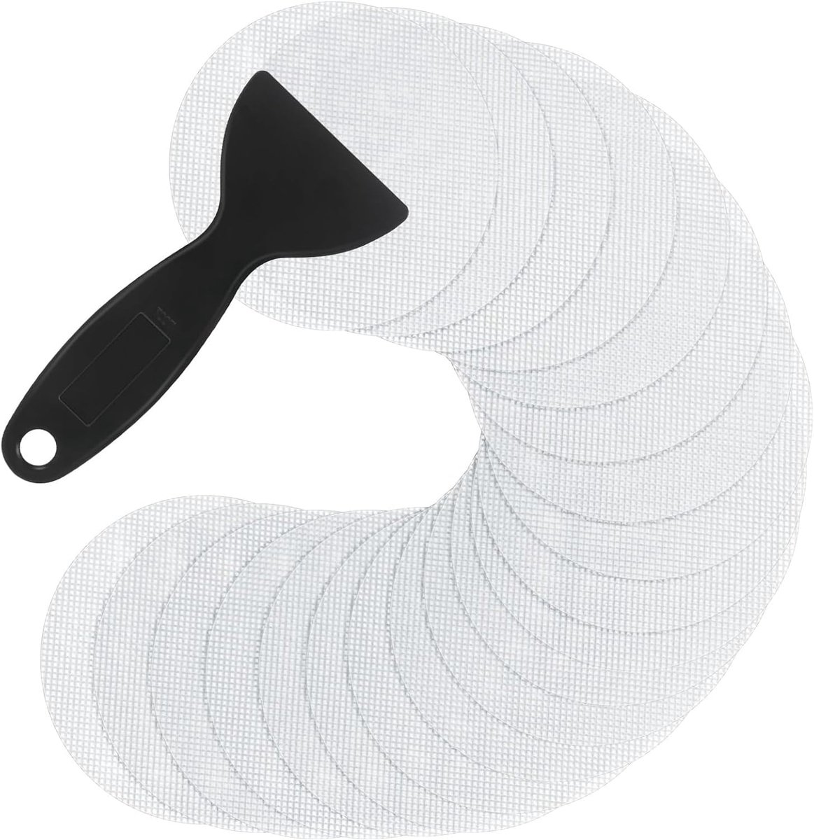 SnelShoppen - 24 Transparante Antislip Bad Stickers Ø8 cm met Scraper - Veiligheidsstickers voor Badkuip, Douche en Trap - Ideaal voor Kinderen en Oud