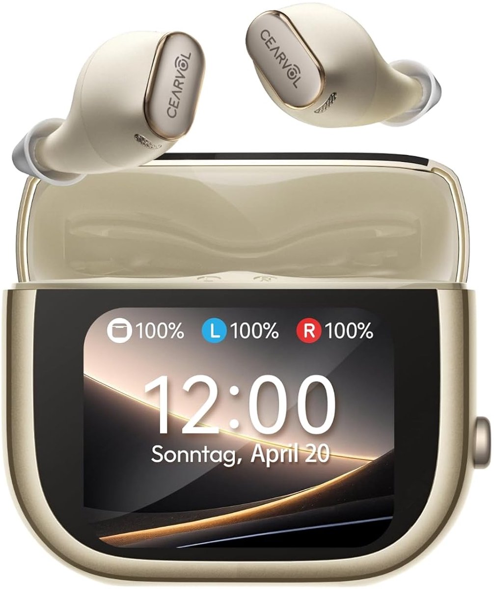 SnelShoppen - Smart Sound Amplifier met Touch Screen, Bluetooth Verbinding, AUX-IN TV Transmitter, Geluid voor Volwassenen, Milky Way