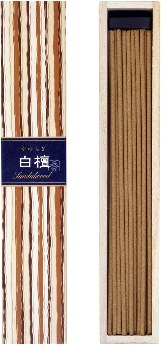SnelShoppen - Japanse Wierookstokjes Sandelhout - 40 Stuks - Natuurlijke Ingrediënten - Aromatische Geuren - Voor Ontspanning en Meditatie