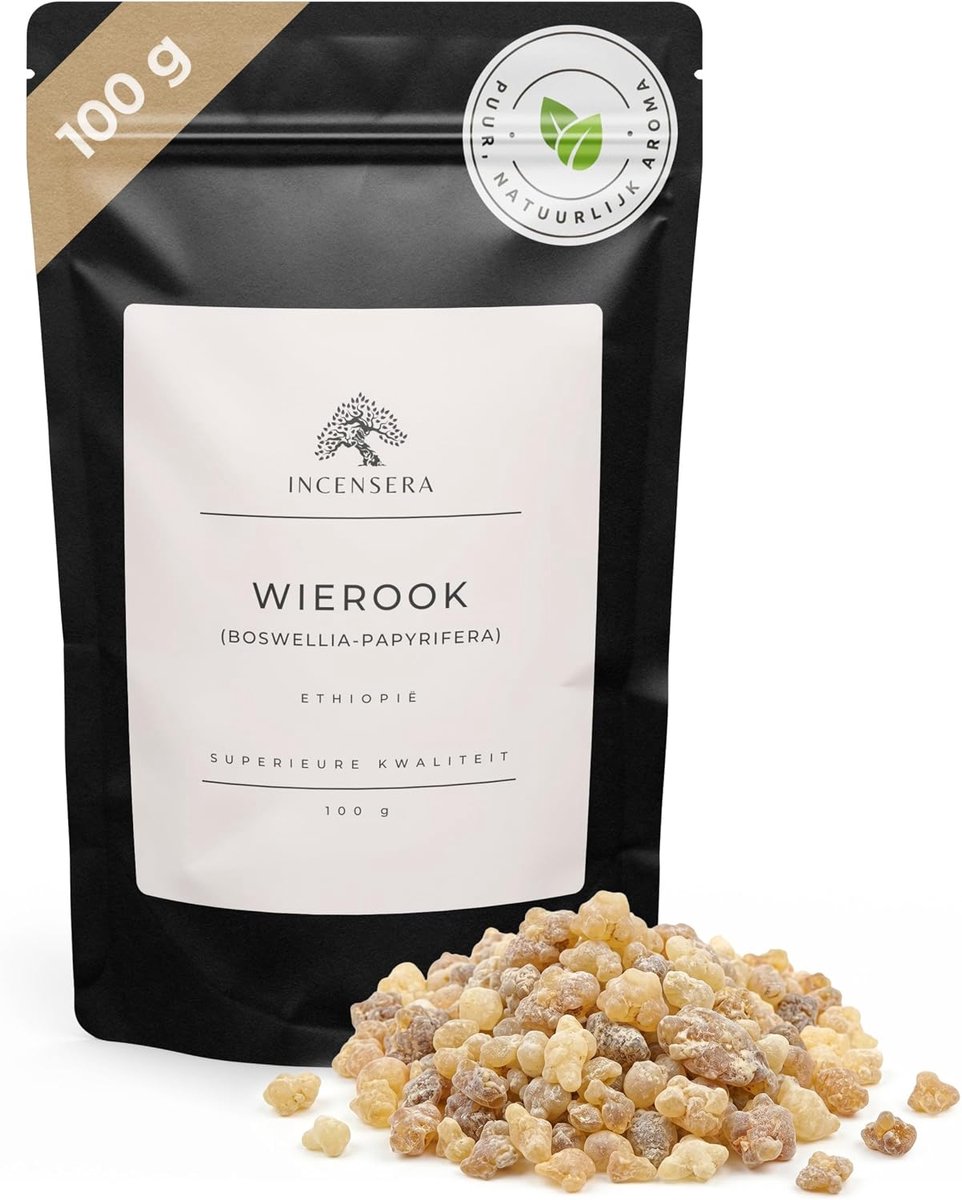 SnelShoppen - Incense voor roken - 100 g pure Boswellia papyrifera uit Ethiopië - Natuurlijk kerkwierook voor spirituele rituelen, meditatie en ceremo