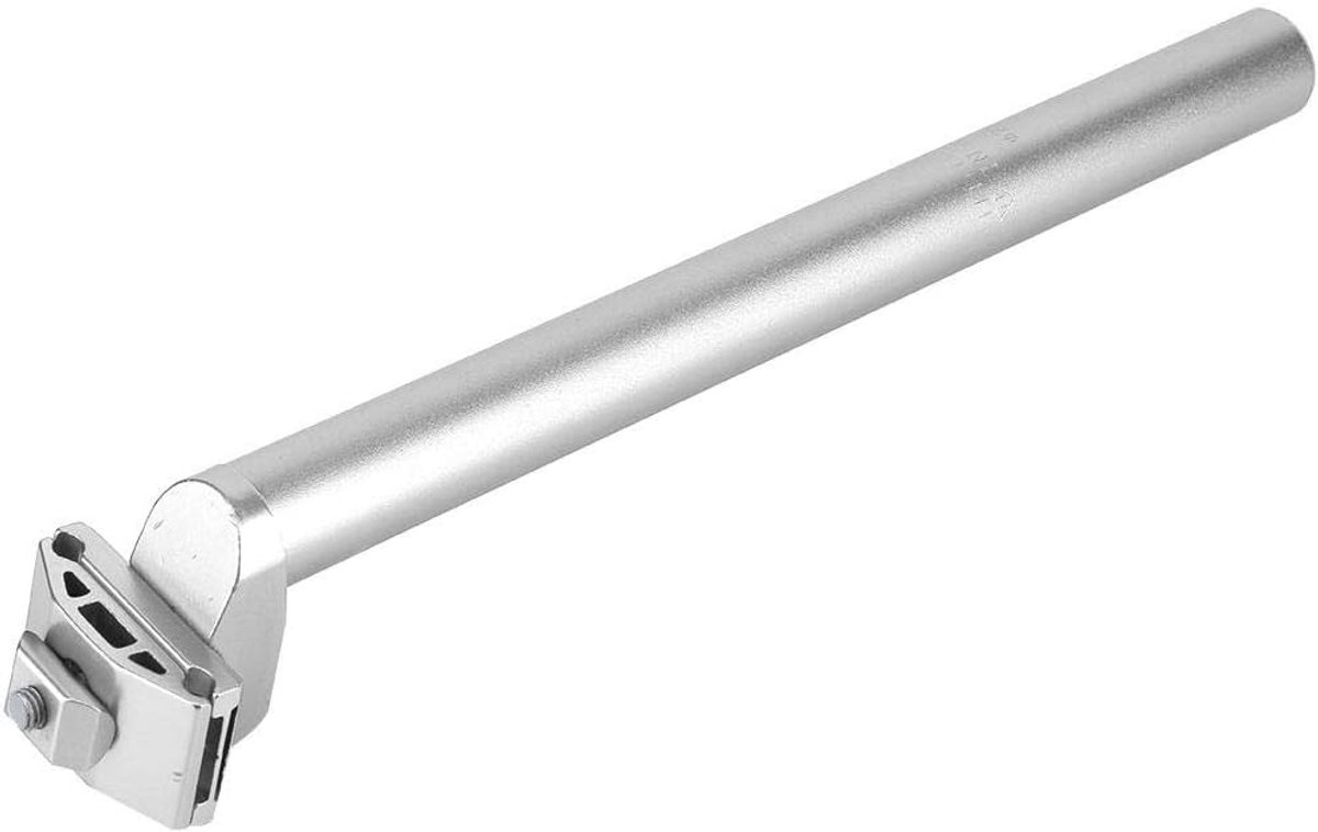 SnelShoppen - Bicycle Seat Post Mountain Bike 25.4 x 300 mm Shockproof Aluminium Zadelpen Silver voor Fiets en Racefiets