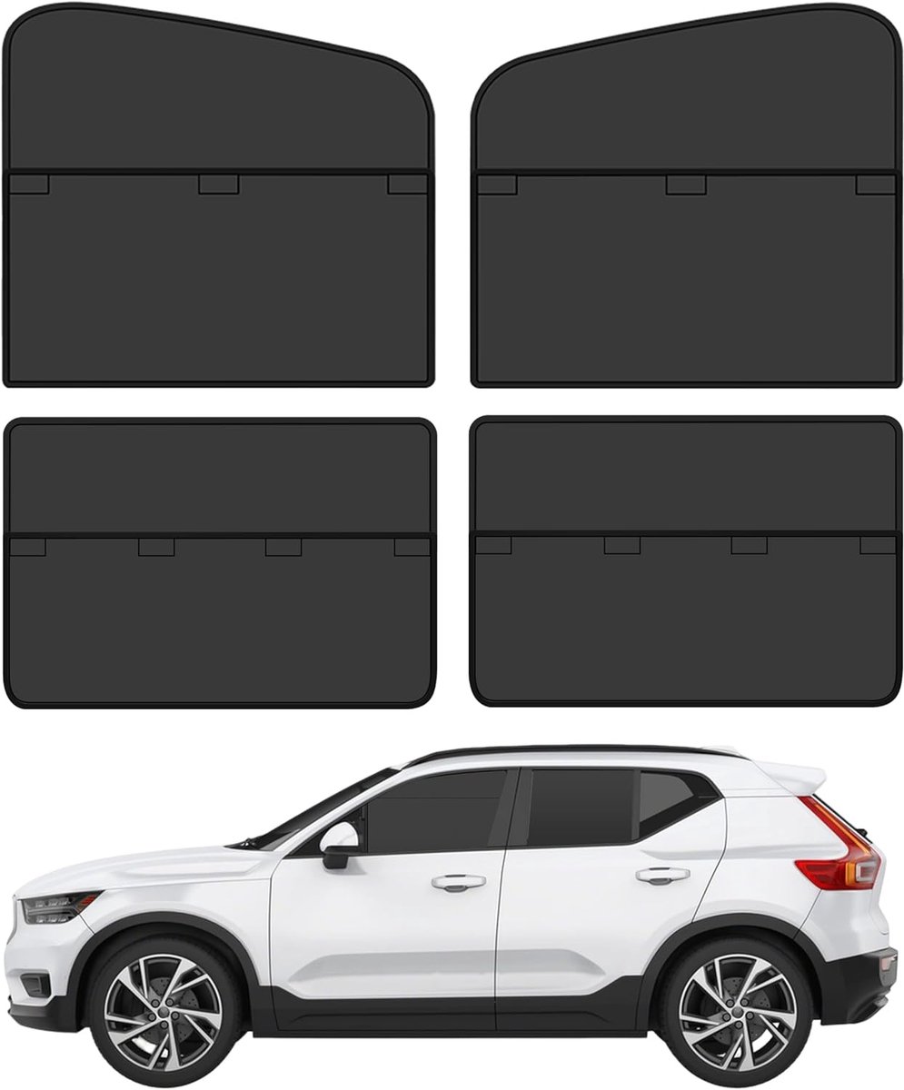 SnelShoppen - Zonnescherm Auto Baby - Magnetische Zonwering Zijruiten - UV-Bescherming - Geschikt voor Auto's, SUV's, Campers, Vrachtwagens - 99% Scha