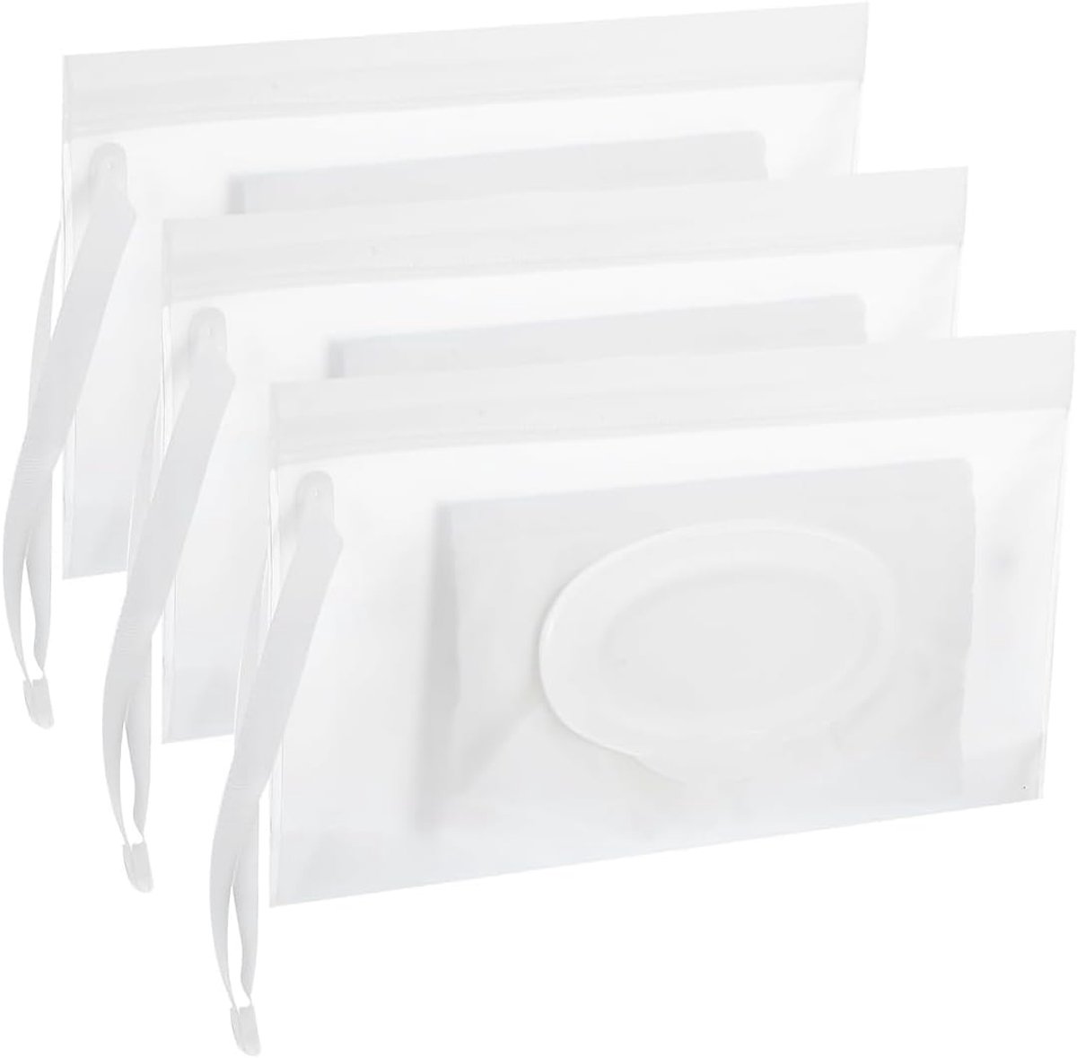 SnelShoppen - 3 Pack Wet Wipes Dispenser Herbruikbare Reisdoekjeshouder voor Luiertassen, Rugzakken en Outdoor Activiteiten - Ideaal voor Kinderen, Ca
