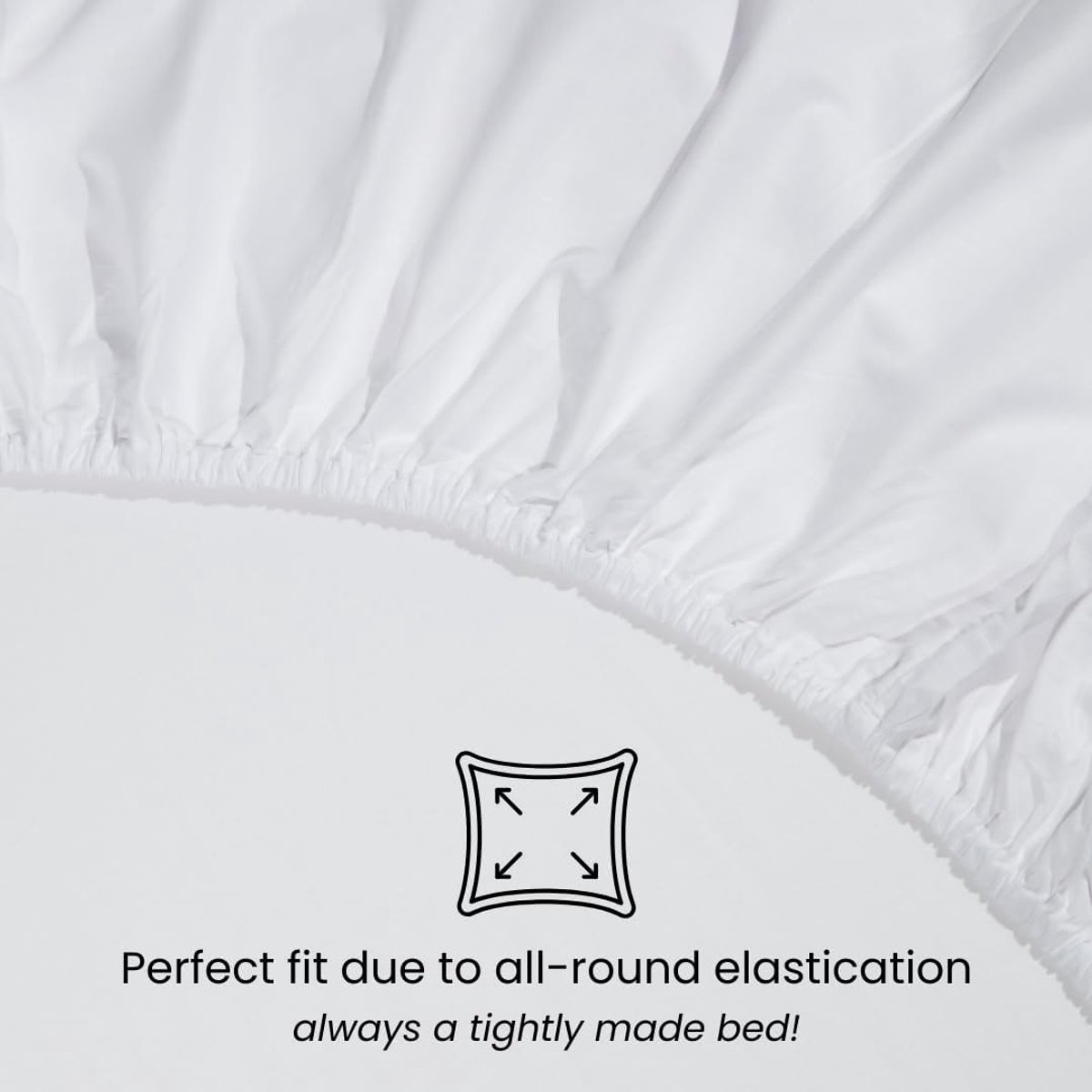 SnelShoppen - Fitted Sheet 80x200 cm - Wit - 100% Katoen - Oeko-Tex Gecertificeerd - Geschikt voor Matrassen tot 30 cm - Ademend en Hoge Absorptie
