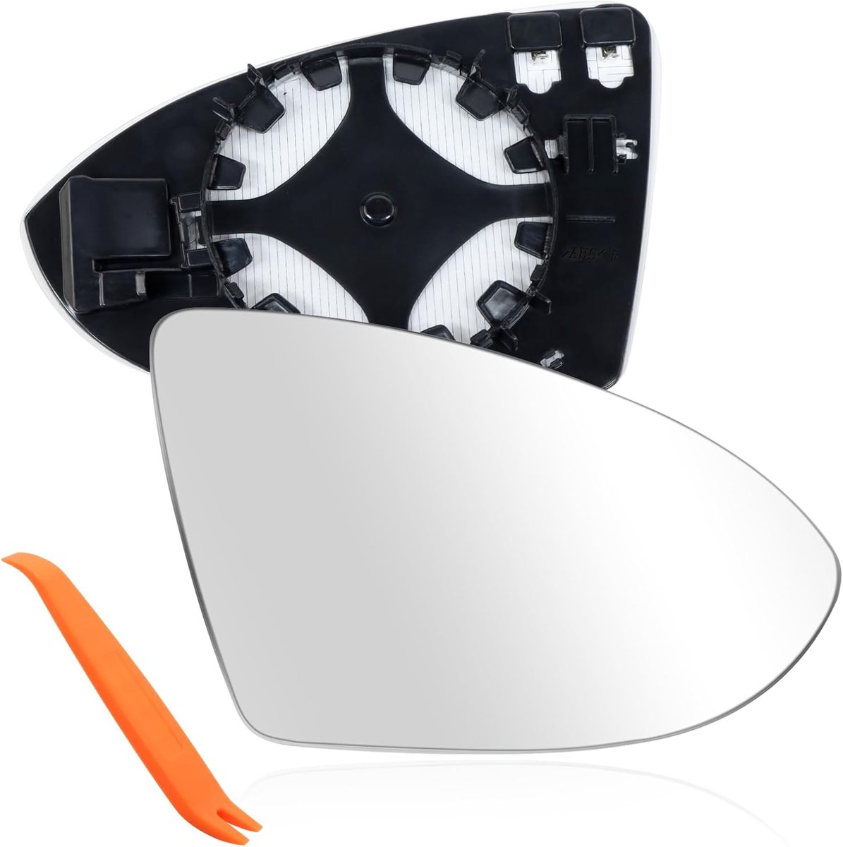 SnelShoppen - Heatable Asferisch Spiegelglas Rechts voor Golf 7 - Perfecte Pasvorm, Eenvoudige Montage, Geschikt voor VW Golf 7/7.5/GTI/R-line 2013-20