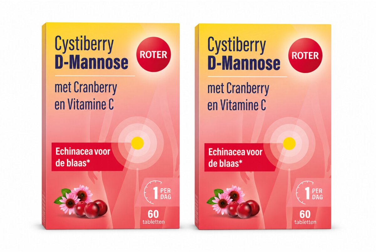 Roter Cystiberry D-Mannose - 2 x 60 tabletten - Voordeelverpakking