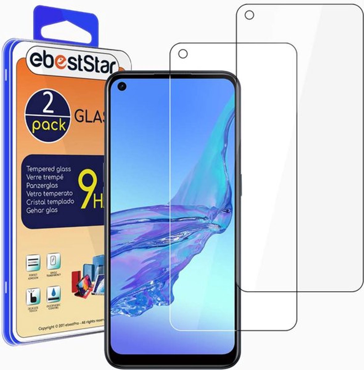 ebestStar - {2 Stuks} Gehard glas geschikt voor Oppo A53S, A53, Screen Protector Cover, Schermbeschermer Tempered Glass