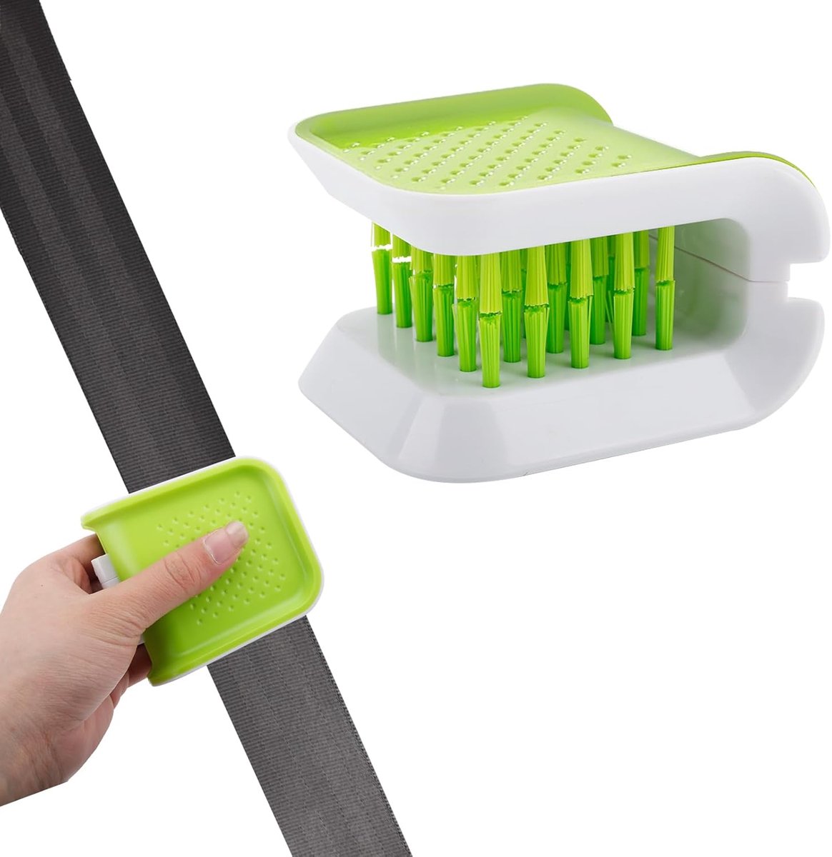 SnelShoppen - Car Seat Belt Cleaning Brush, Dubbelzijdige U-vormige Interieur Borstels voor Auto Detailing, Antislip Zitriem Cleaner, Reinigingsgereed
