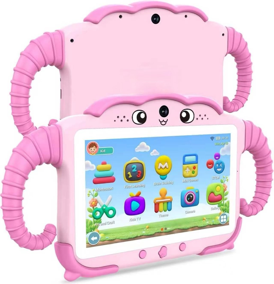 SnelShoppen - Kindertablet 7 inch Android met Wifi, Bluetooth, Ouderlijk Toezicht, Educatieve Software, Quad Core, 32 GB ROM, Touchscreen, Geschikt vo