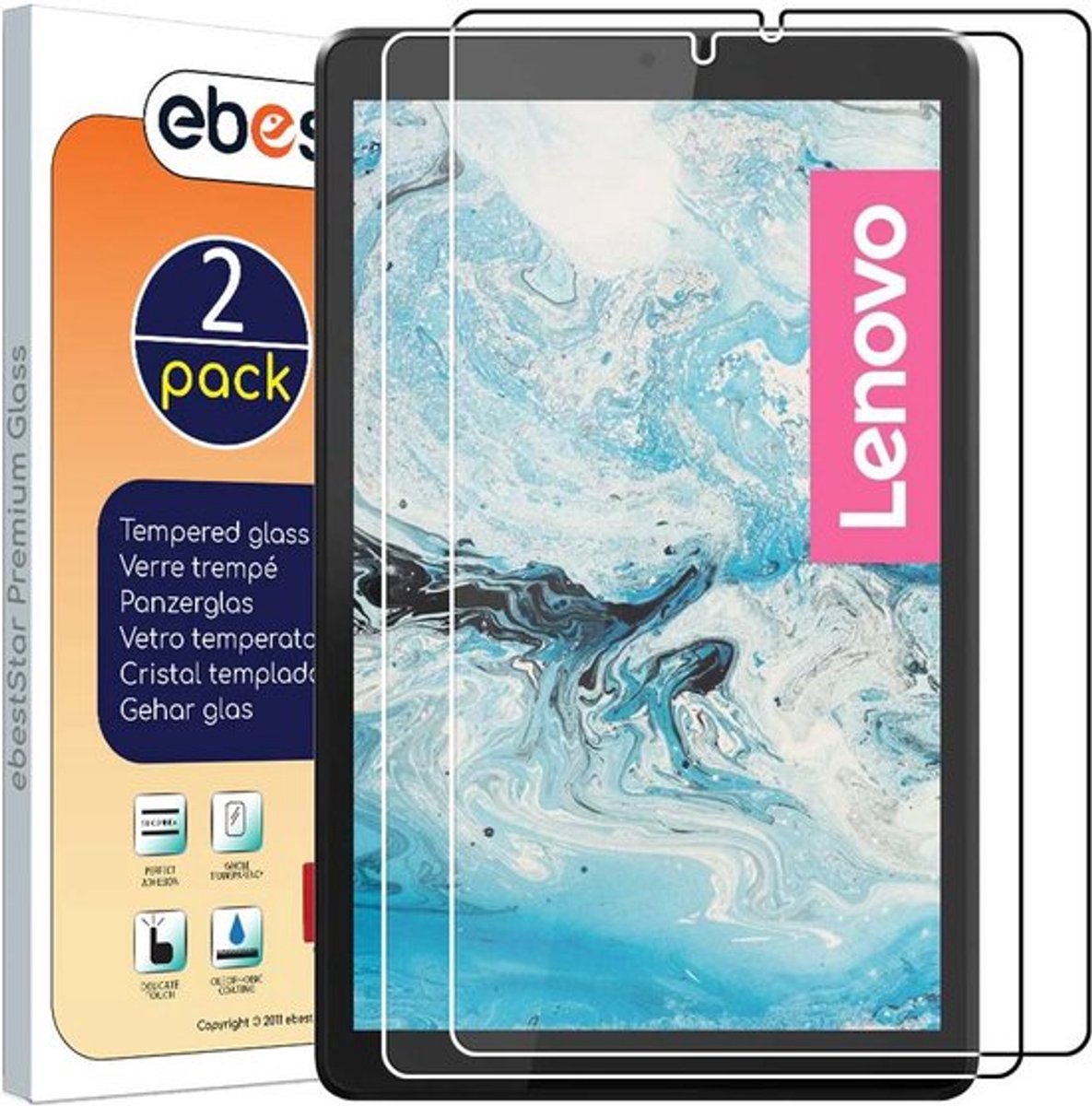 ebestStar - {2 Stuks} Gehard glas geschikt voor Lenovo Tab M8 2021 (3rd gen), M8 HD 2019, Screen Protector Cover, Schermbeschermer Tempered Glass